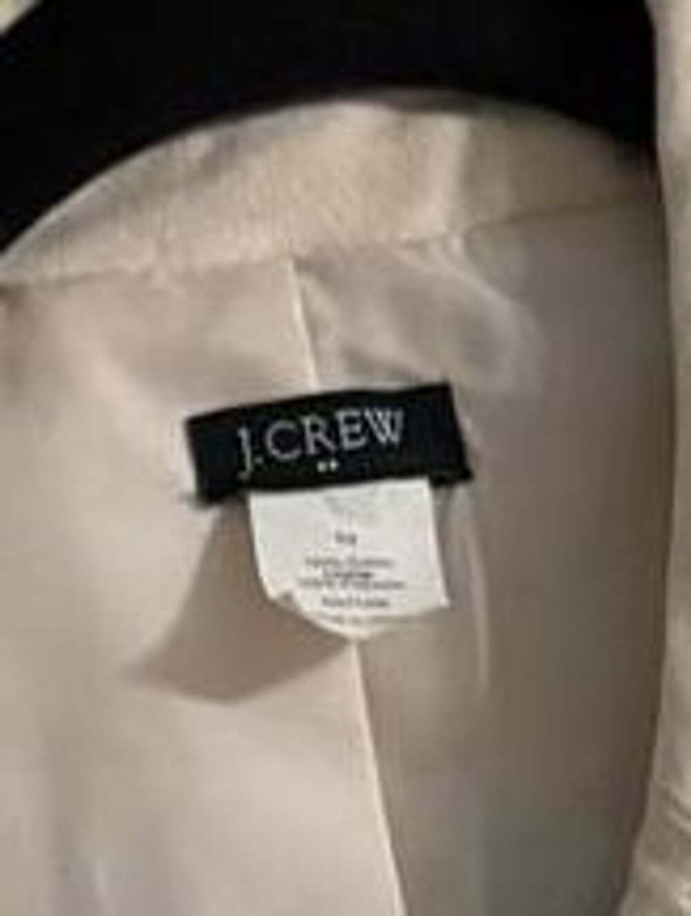 J.Crew Women's Beige Velvet Blazer Jacket Size 10